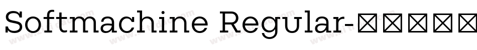 Softmachine Regular字体转换